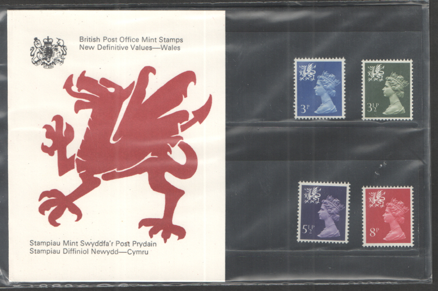 1974 Wales Definitive Royal Mail Presentation Pack 63